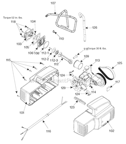 Page B Diagram and Parts List for C2000-WK Type 1 Porter Cable Compressor